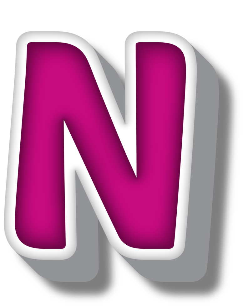 Cartoon Happy Alphabet Letter and Number png