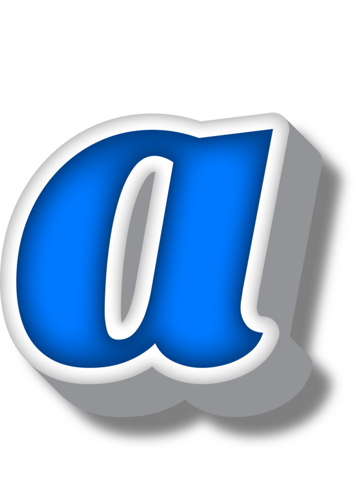 Cartoon Happy Alphabet Letter and Number png