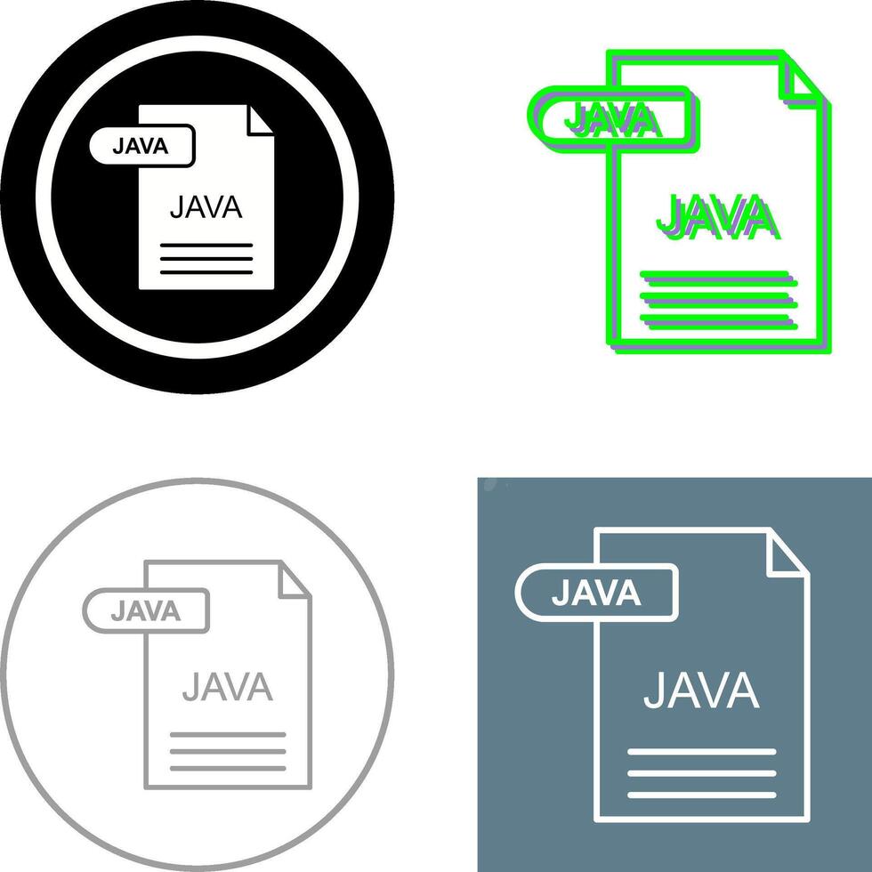 Java Icon Design 44029122 Vector Art at Vecteezy