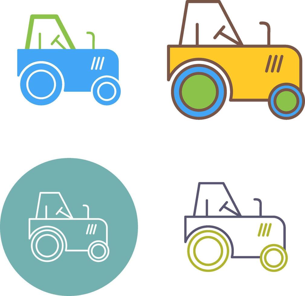 Tractor Icon Design vector