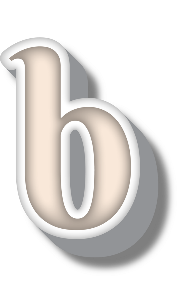 Cartoon Happy Alphabet Letter and Number png