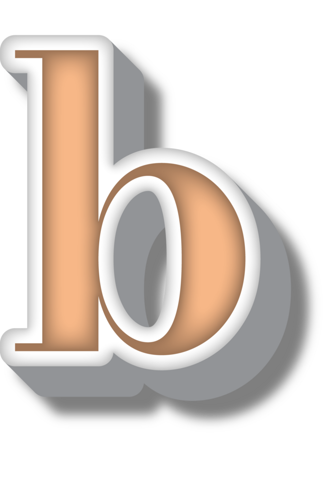 Cartoon Happy Alphabet Letter and Number png