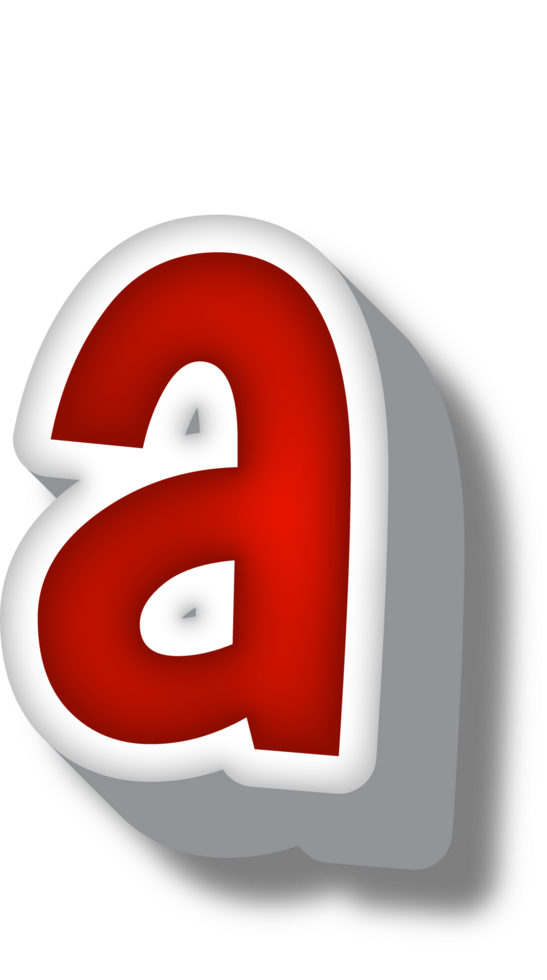 Cartoon Happy Alphabet Letter and Number png