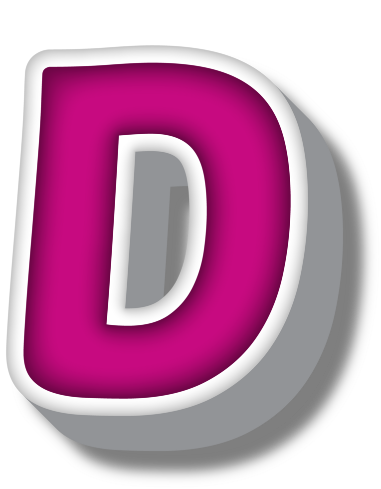 Cartoon Happy Alphabet Letter and Number png