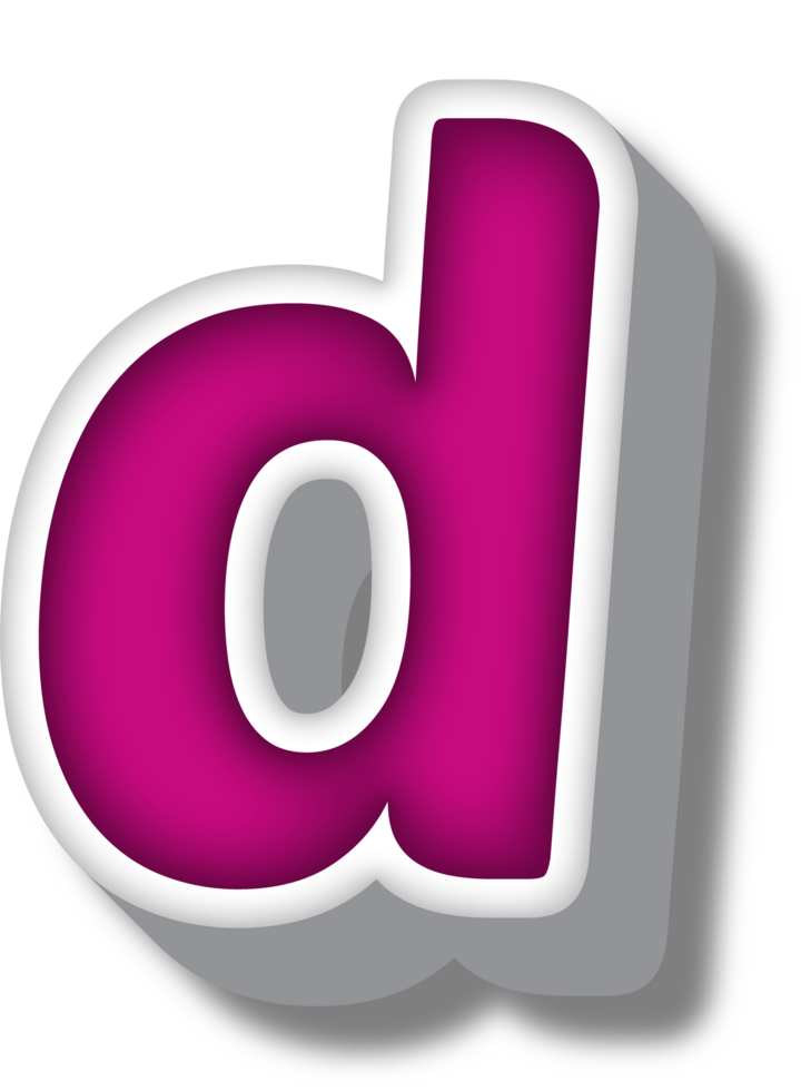 Cartoon Happy Alphabet Letter and Number png