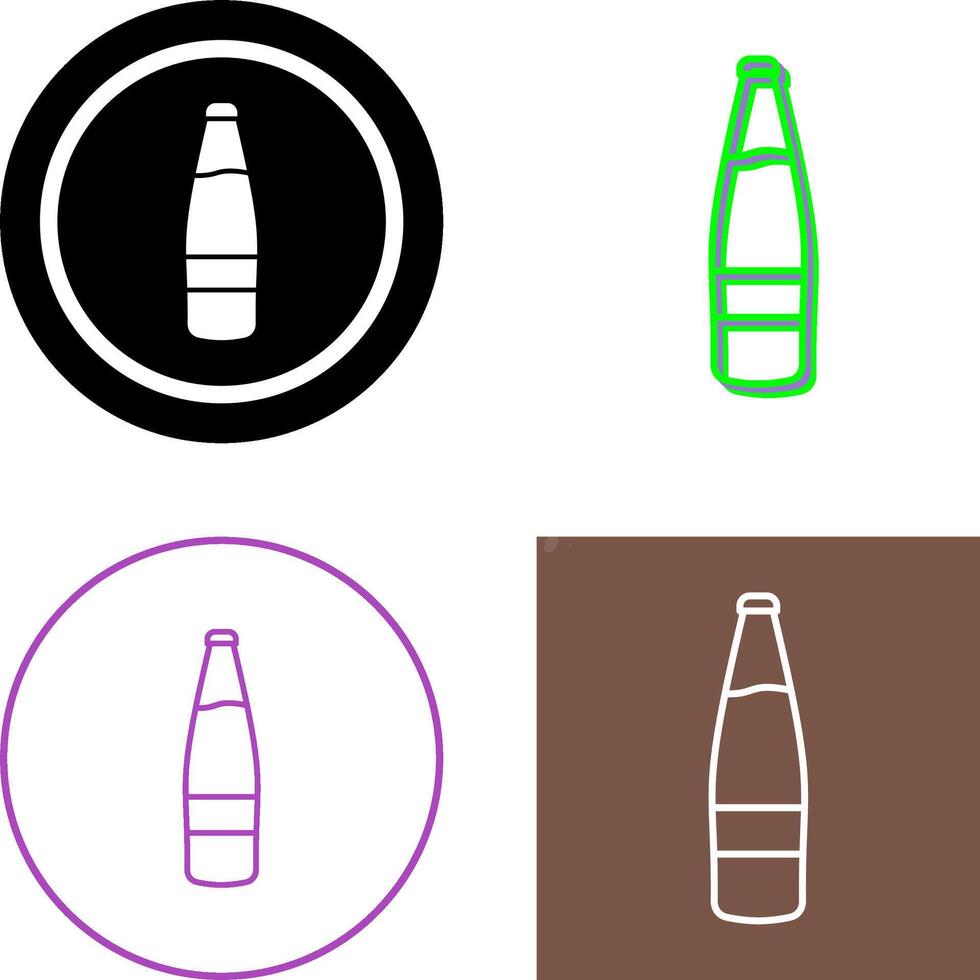 Beer Bottle Icon Design vector