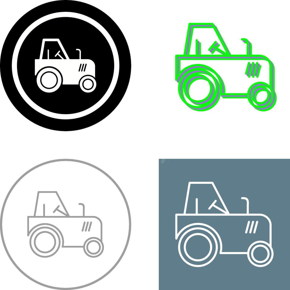 Tractor Icon Design vector