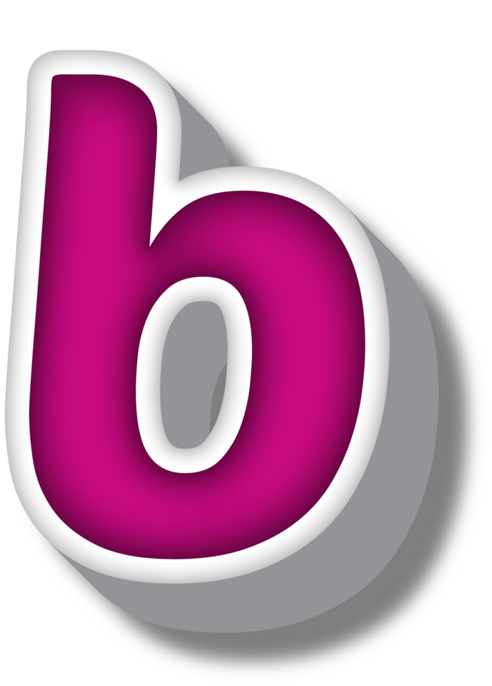 Cartoon Happy Alphabet Letter and Number png
