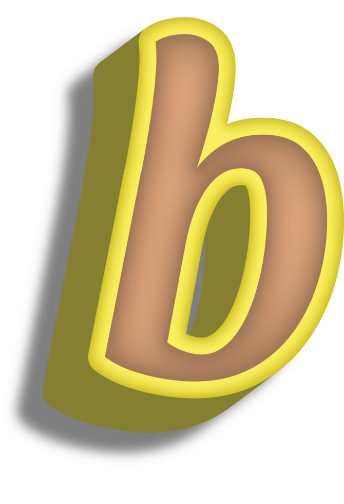 Cartoon Happy Alphabet Letter and Number png