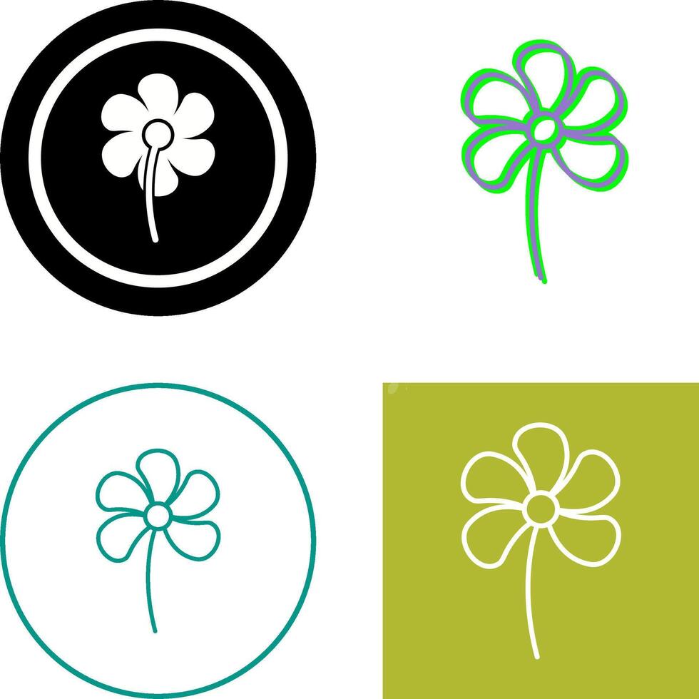 Small flowers Icon Design vector