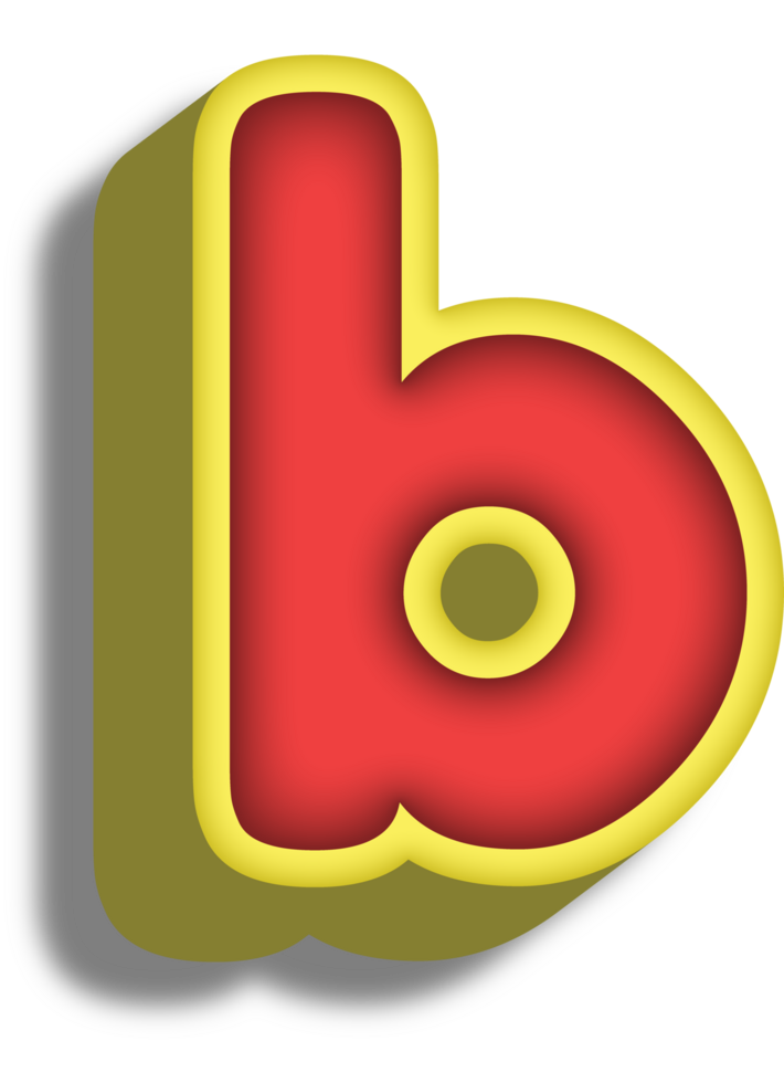 Cartoon Happy Alphabet Letter and Number png