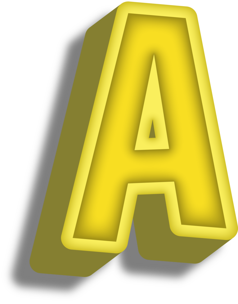 Cartoon Happy Alphabet Letter and Number png