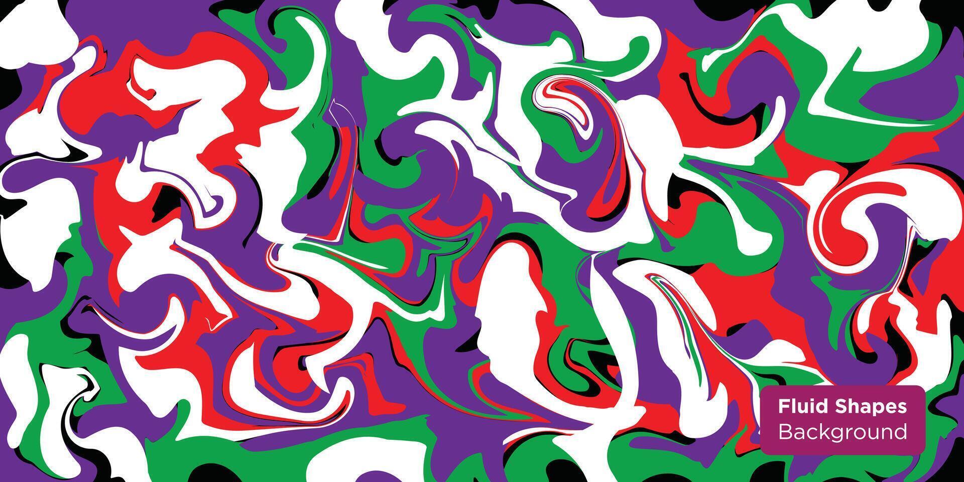 Purple, white, green, black liquid abstract marble texture background vector