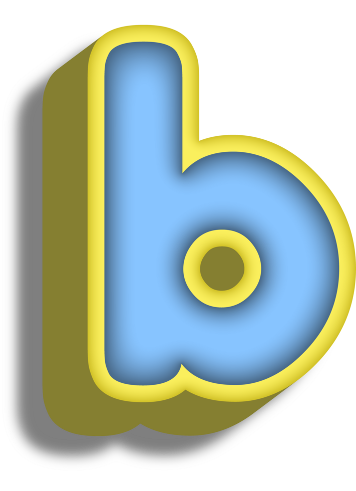 Cartoon Happy Alphabet Letter and Number png