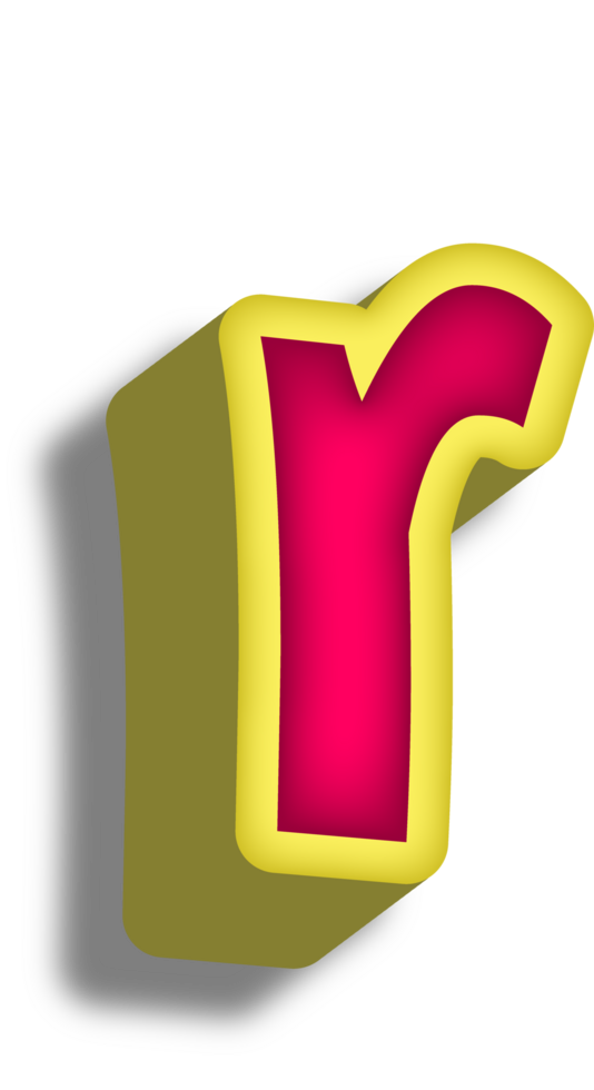 Cartoon Happy Alphabet Letter and Number png