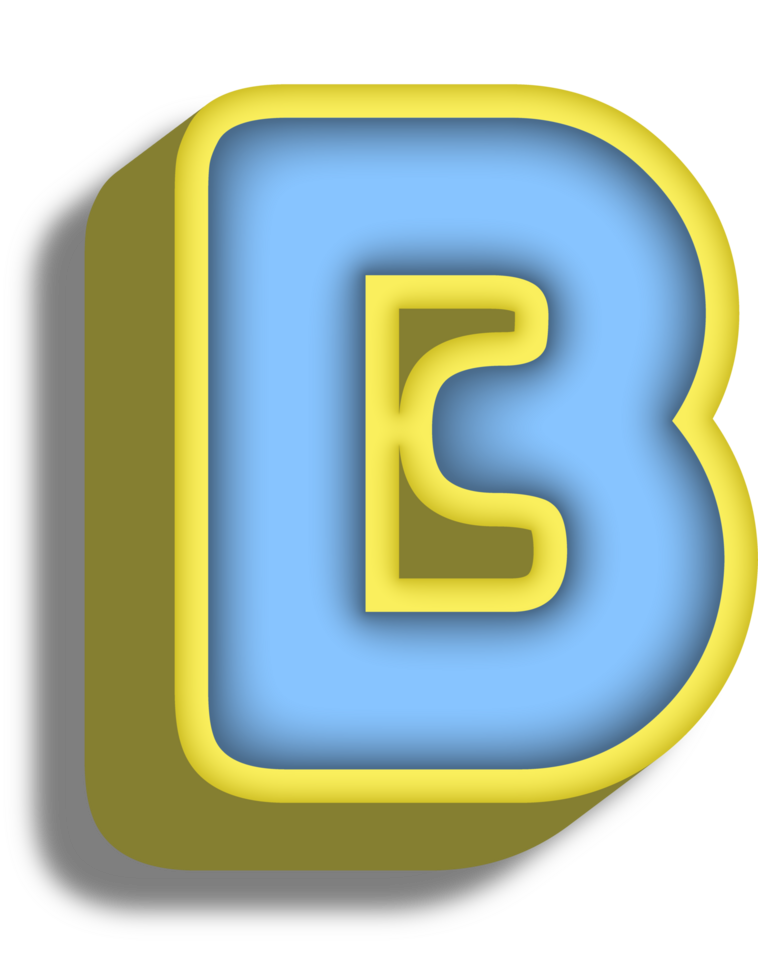 Cartoon Happy Alphabet Letter and Number png