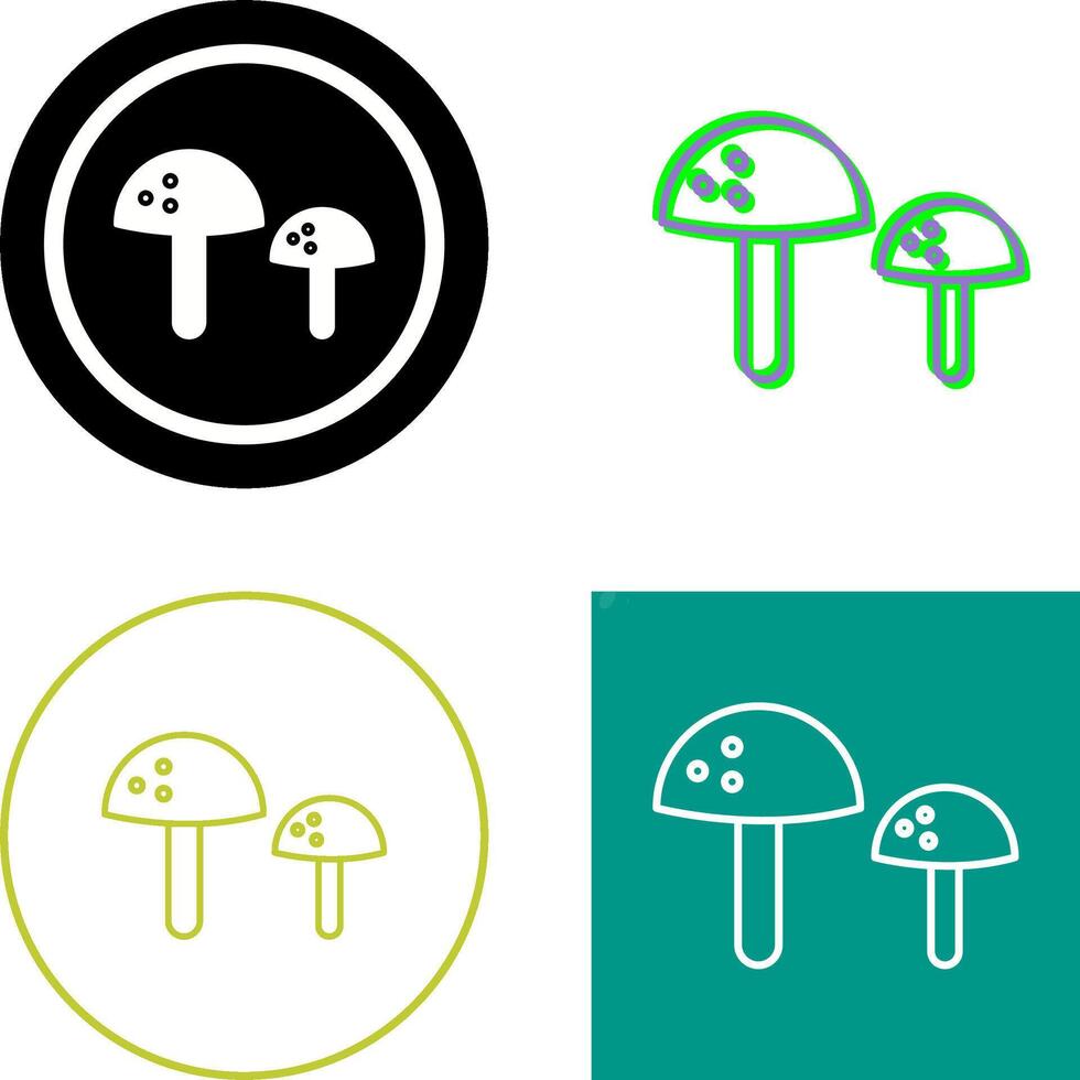 Mushrooms Icon Design vector
