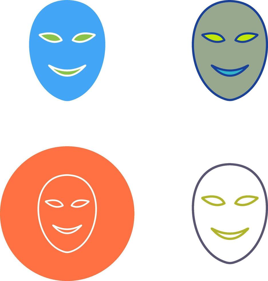 Ancient Face Mask Icon Design vector