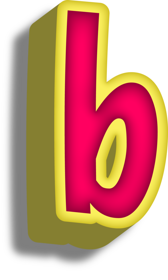 Cartoon Happy Alphabet Letter and Number png