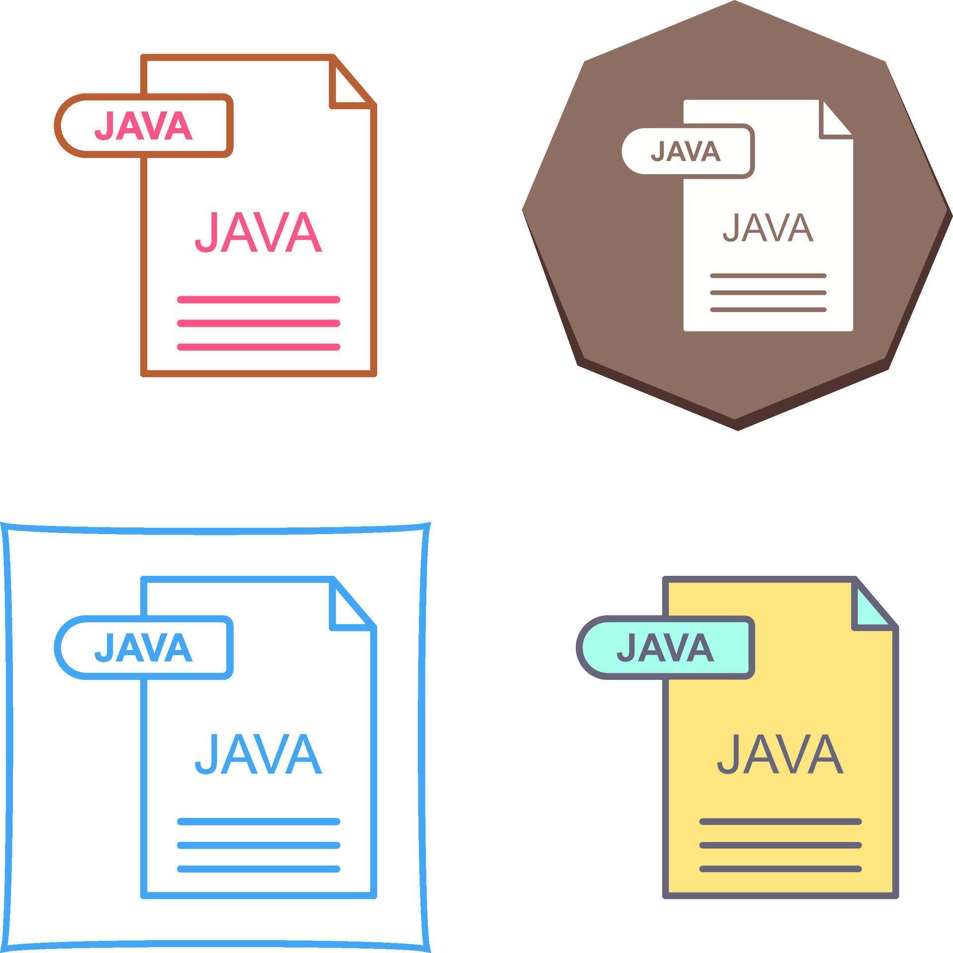 Java Icon Design 44030296 Vector Art at Vecteezy