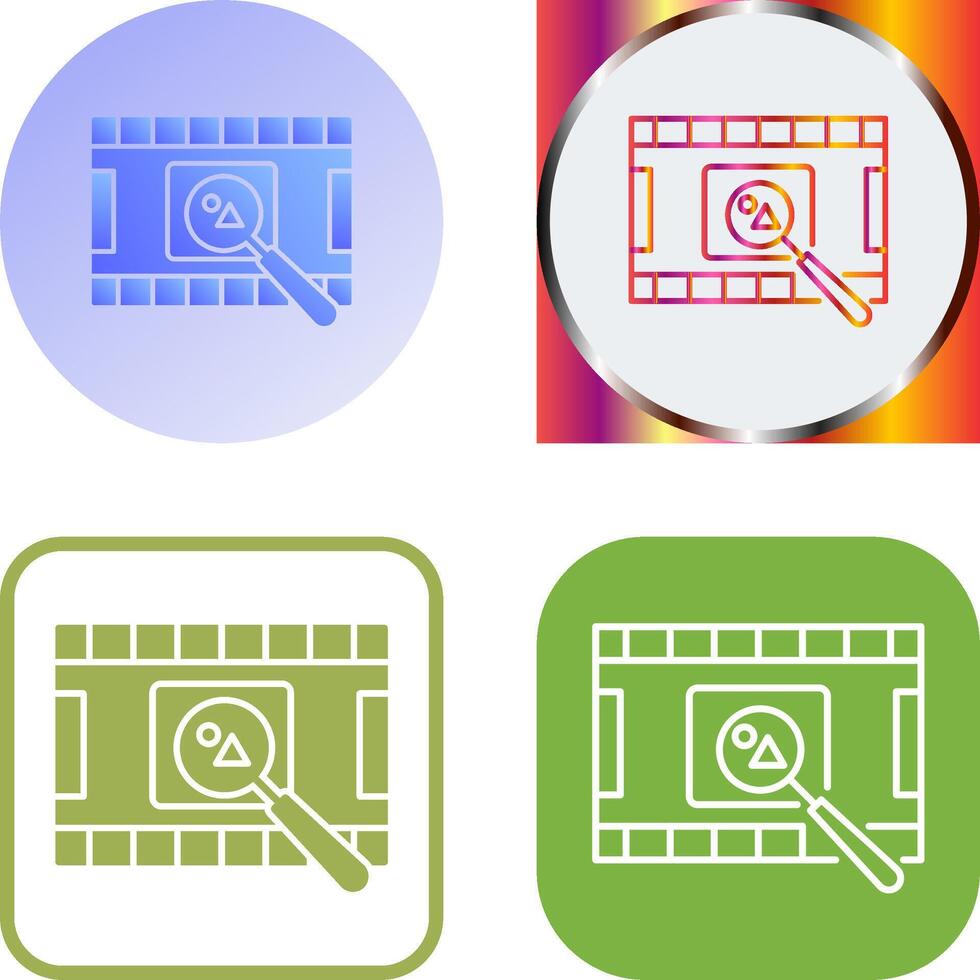 Unique Find Picture Icon Design vector