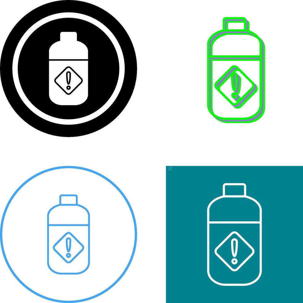 Pesticide Bottle Icon Design vector