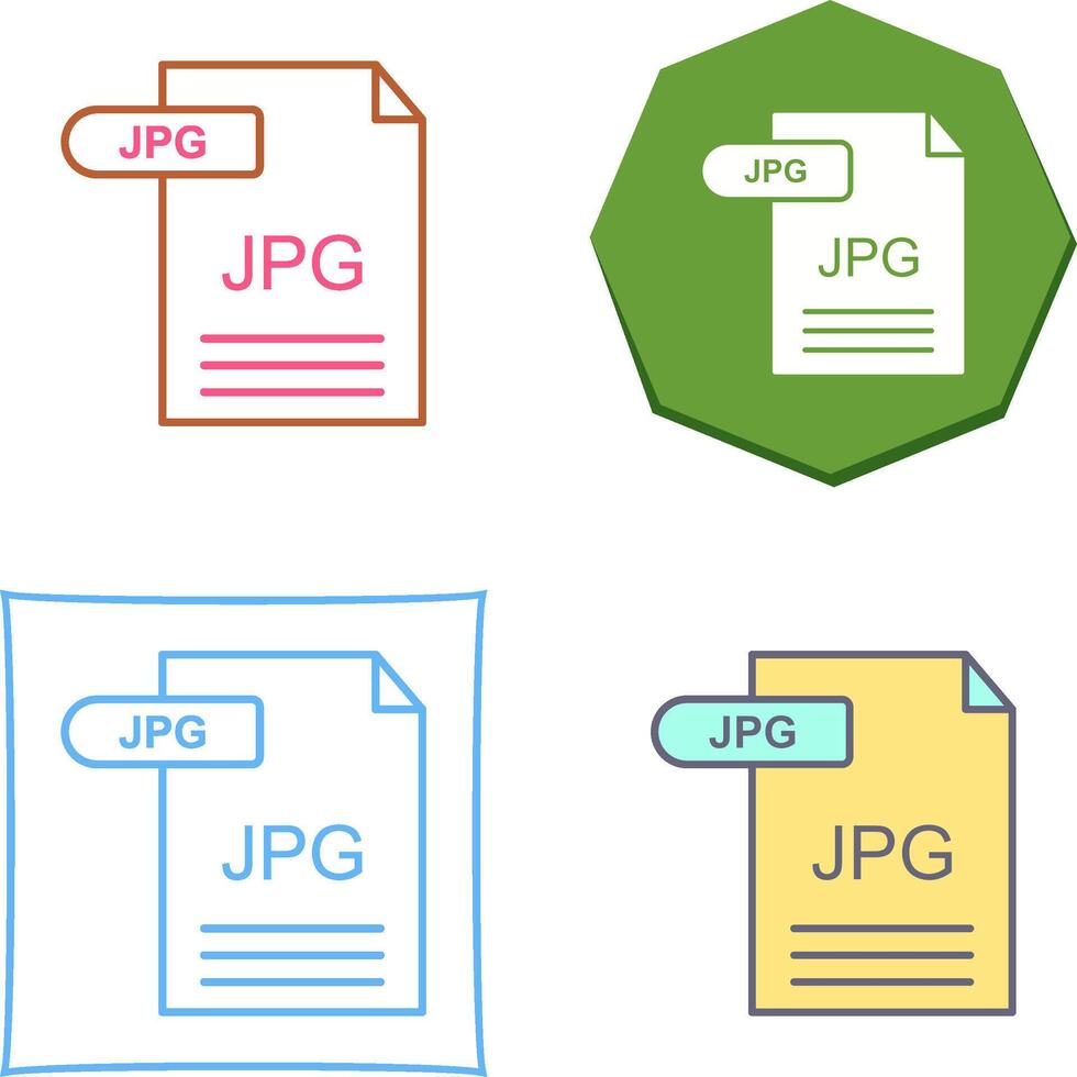 JPG Icon Design vector