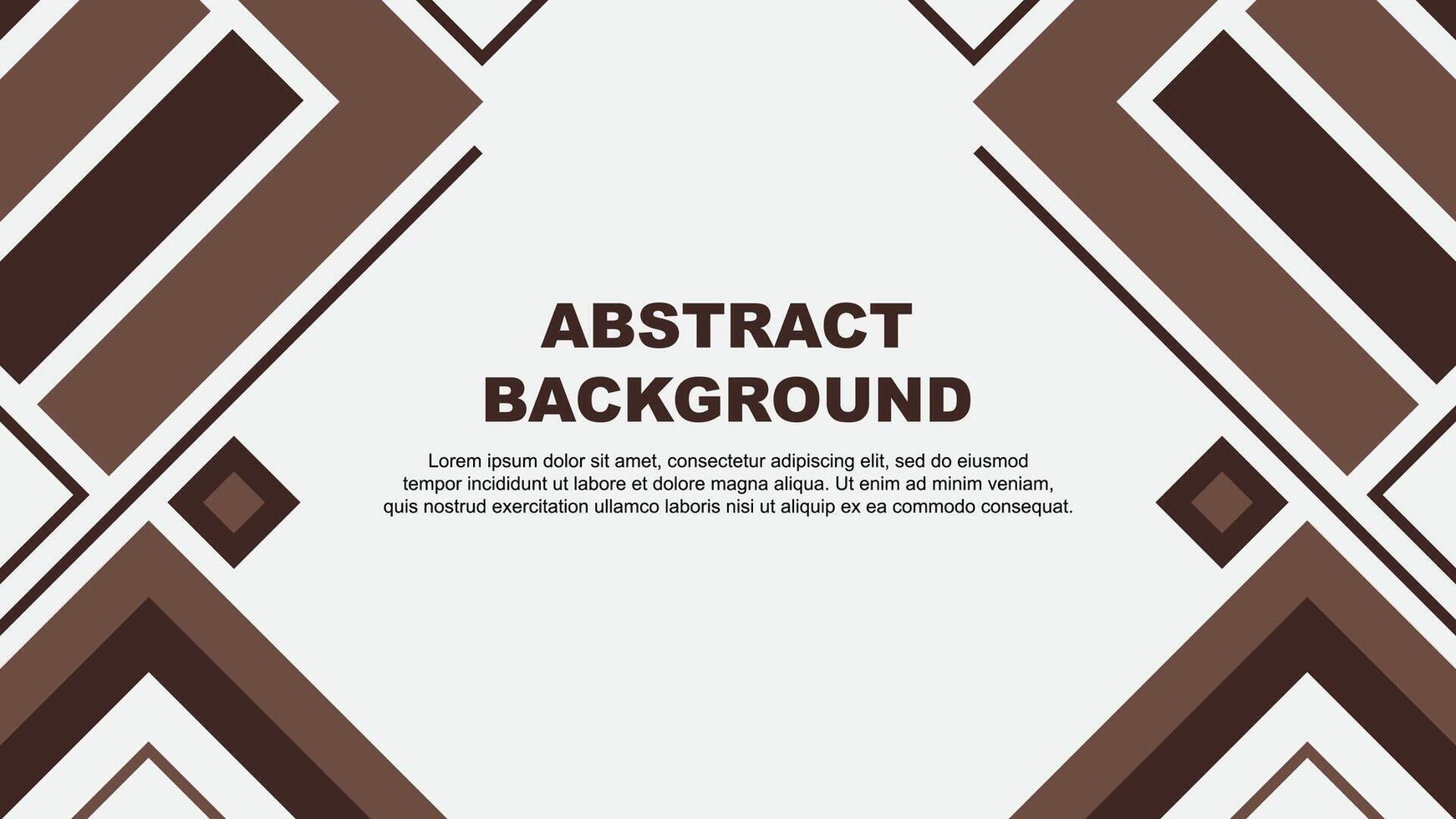 Abstract Brown Background Design Template. Abstract Banner Wallpaper Illustration. Brown Flag vector