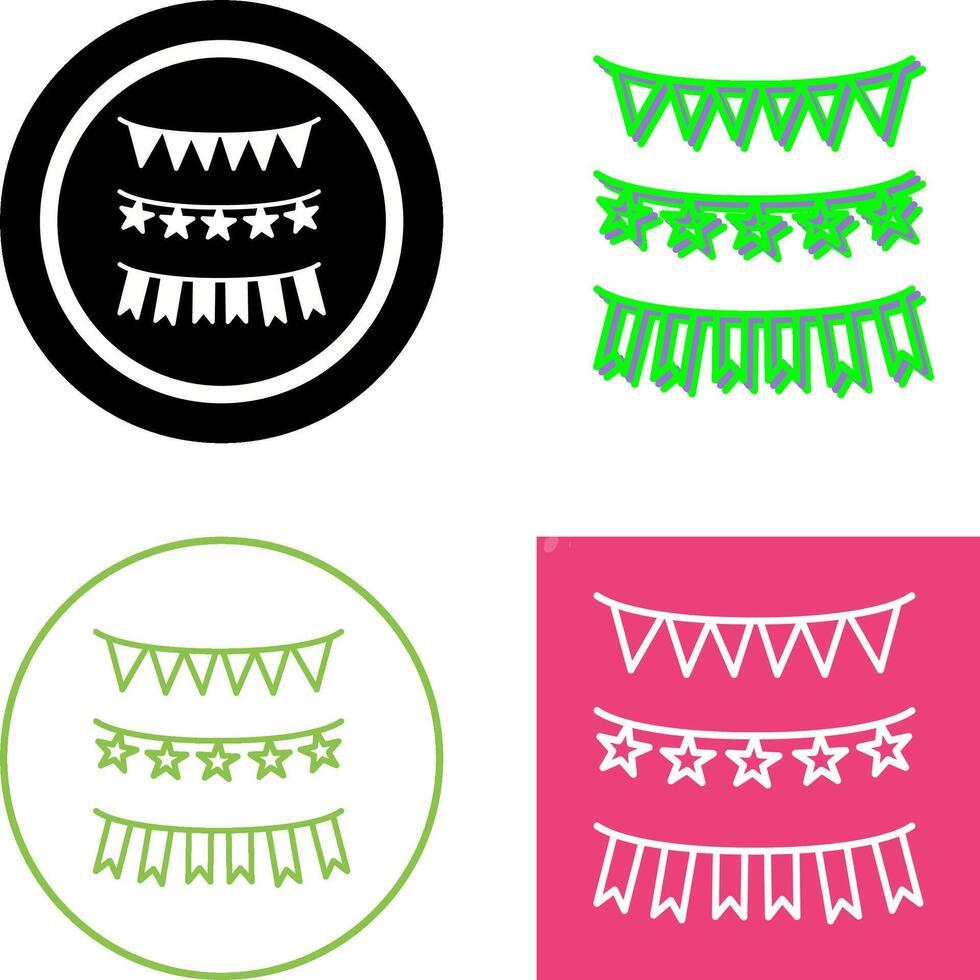 Garlands Icon Design vector