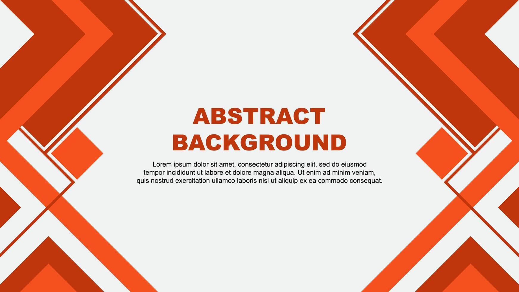 Abstract Deep Orange Background Design Template. Abstract Banner Wallpaper Illustration. Deep Orange Banner vector