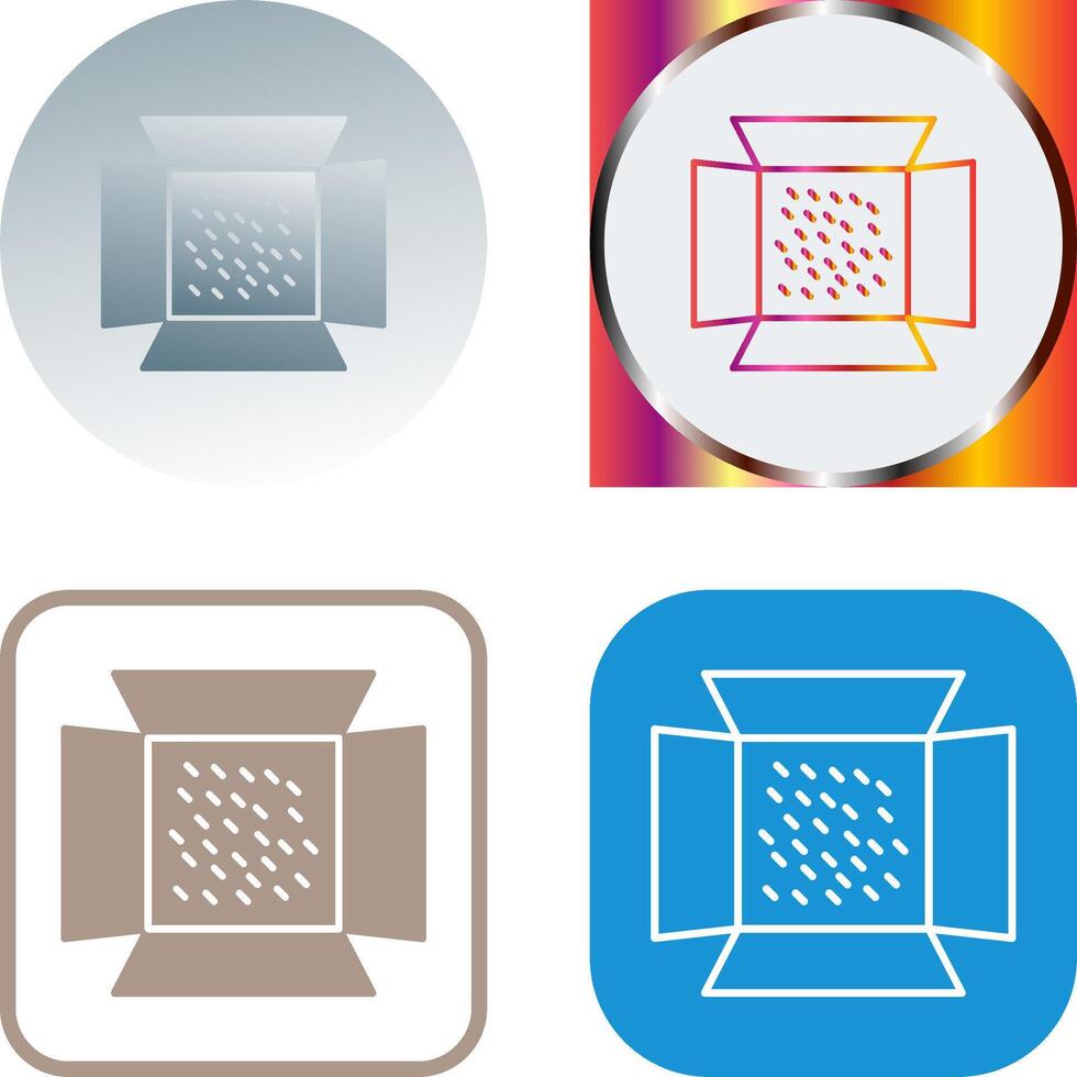 Unique Lights Icon Design vector