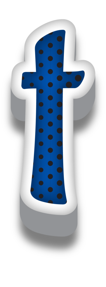 3D Cartoon Alphabet Letter and Number png