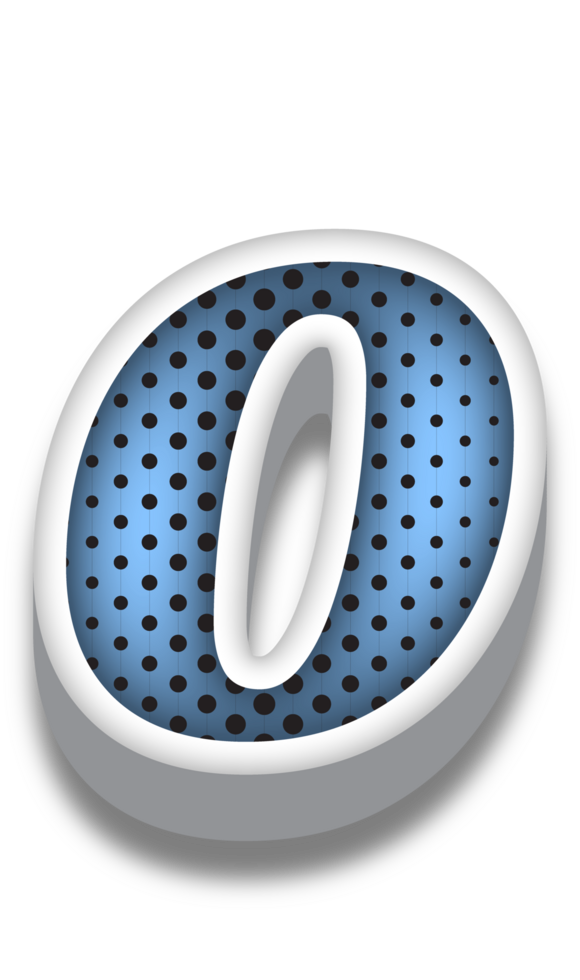 3D Cartoon Alphabet Letter and Number png
