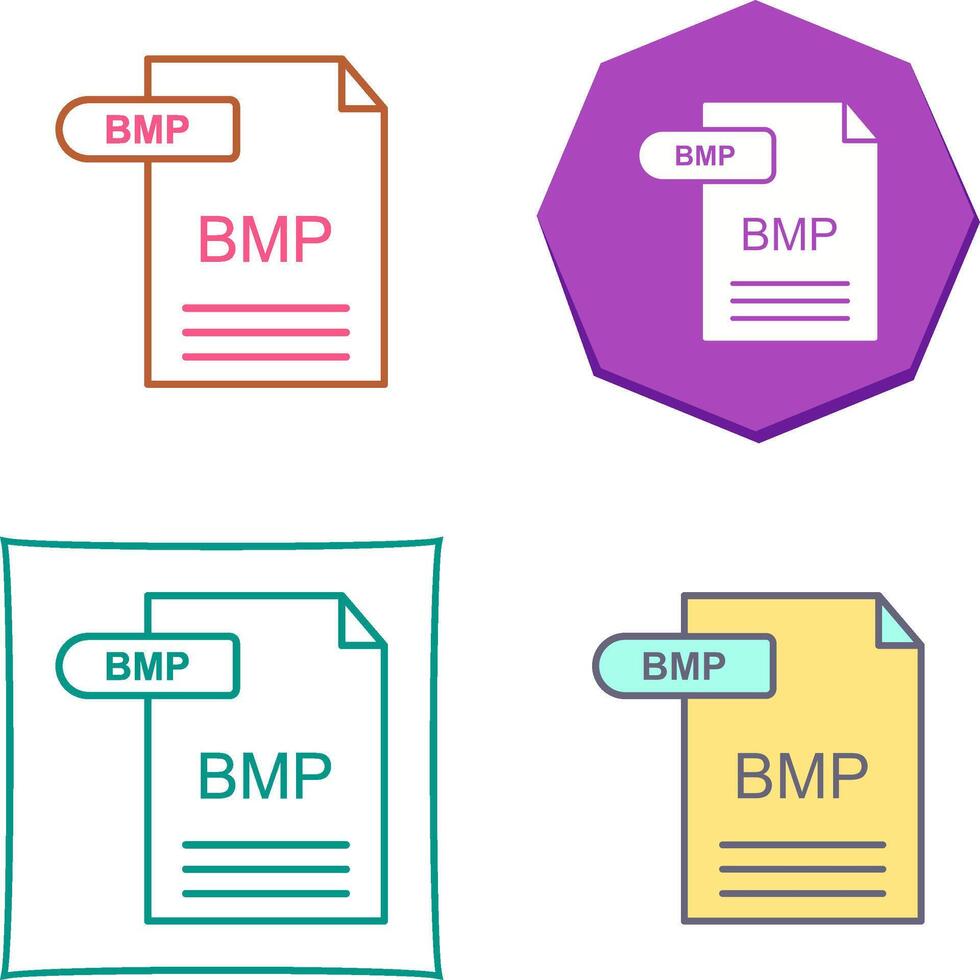 BMP Icon Design vector