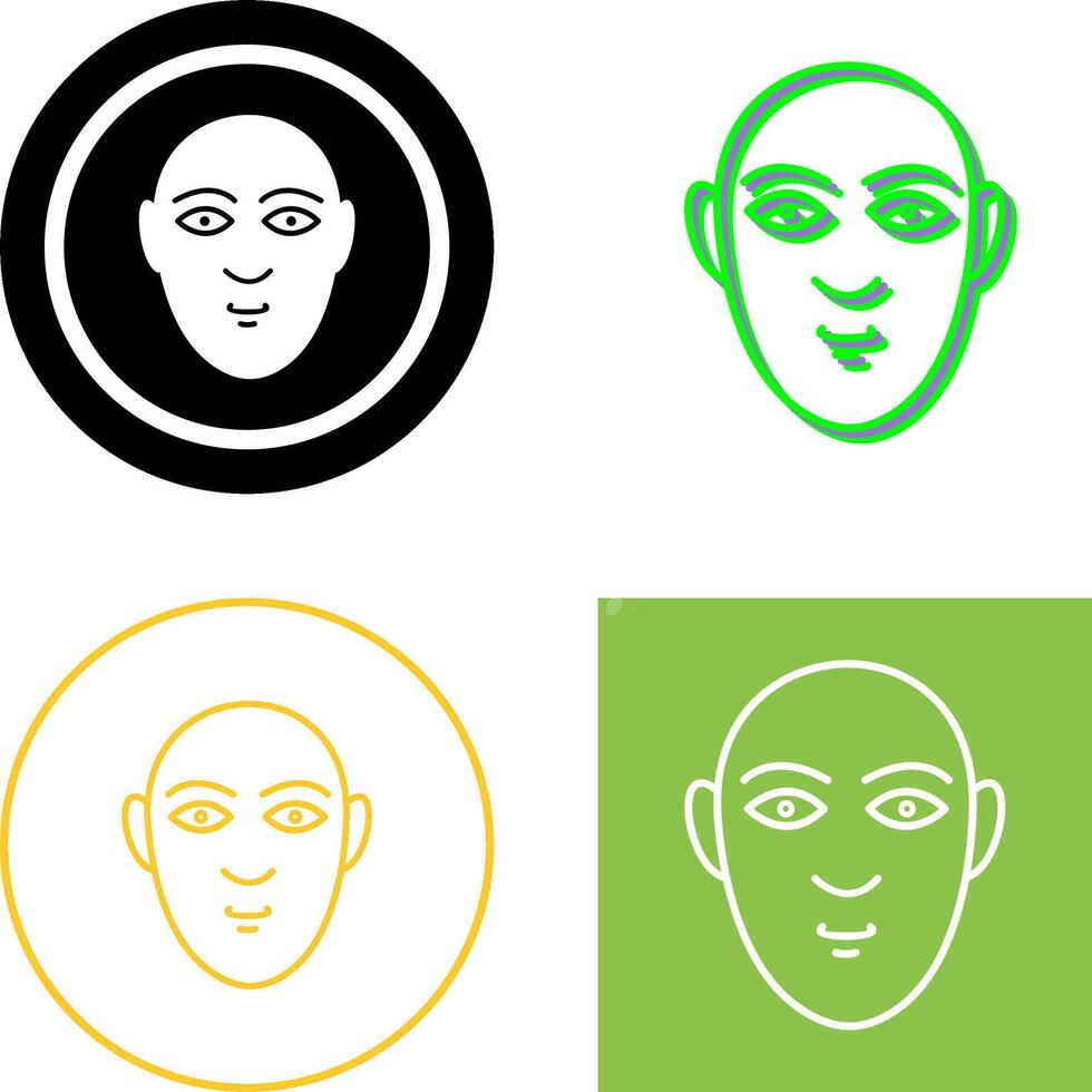 Human Face Icon Design vector