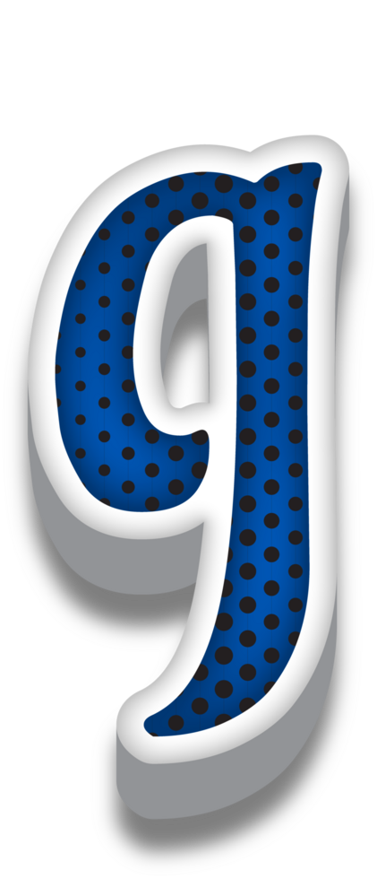 3D Cartoon Alphabet Letter and Number png