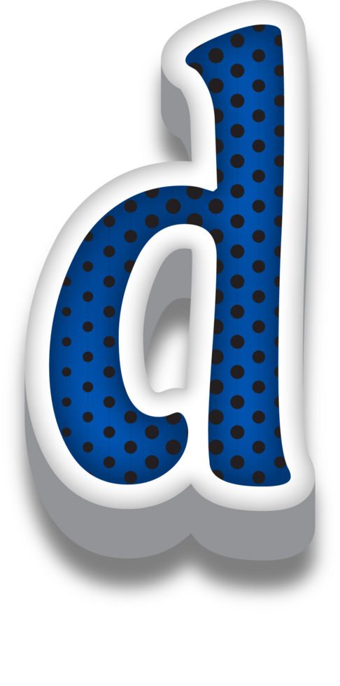 3D Cartoon Alphabet Letter and Number png
