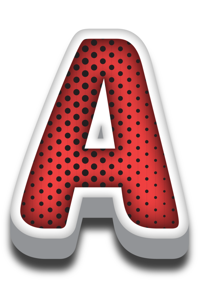 3D Cartoon Alphabet Letter and Number png