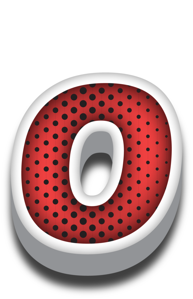 3D Cartoon Alphabet Letter and Number png