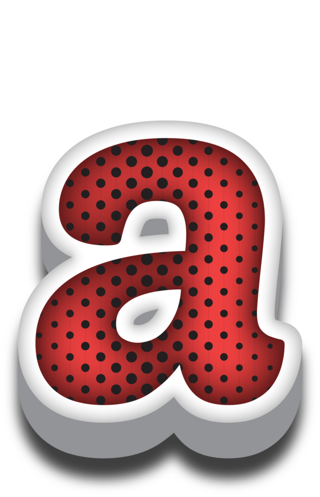 3D Cartoon Alphabet Letter and Number png