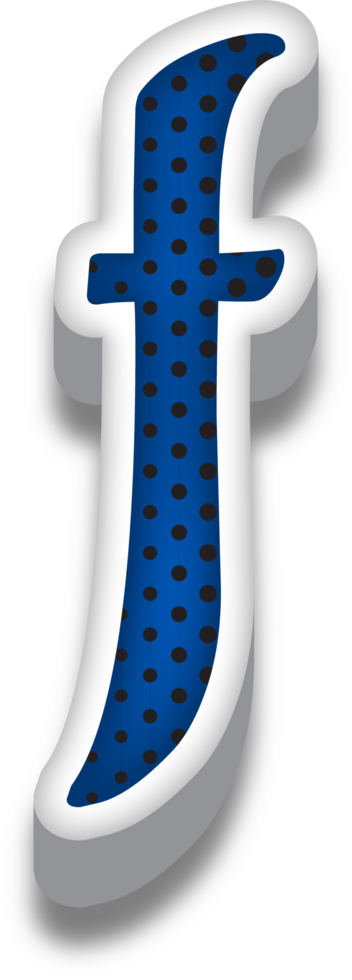 3D Cartoon Alphabet Letter and Number png