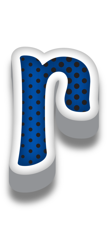 3D Cartoon Alphabet Letter and Number png