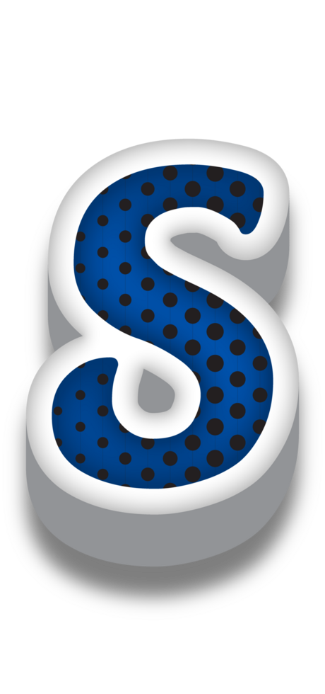 3D Cartoon Alphabet Letter and Number png