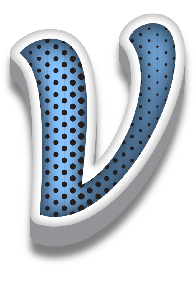 3D Cartoon Alphabet Letter and Number png