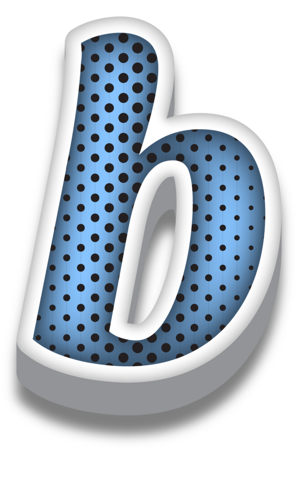 3D Cartoon Alphabet Letter and Number png