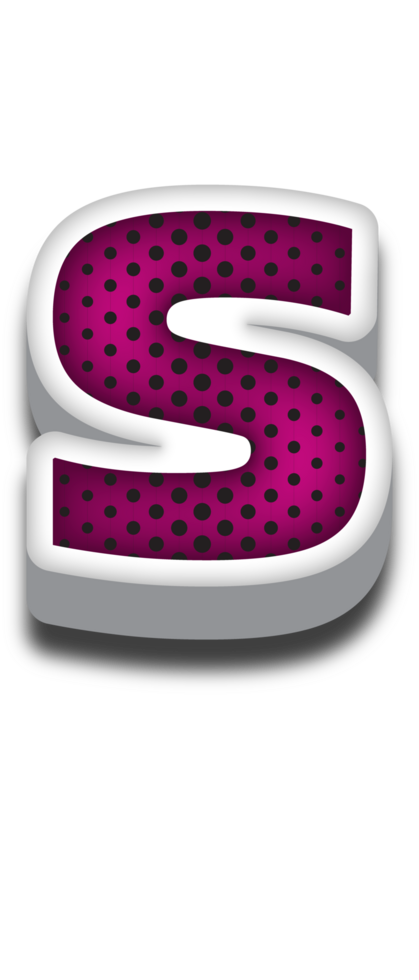 3D Cartoon Alphabet Letter and Number png