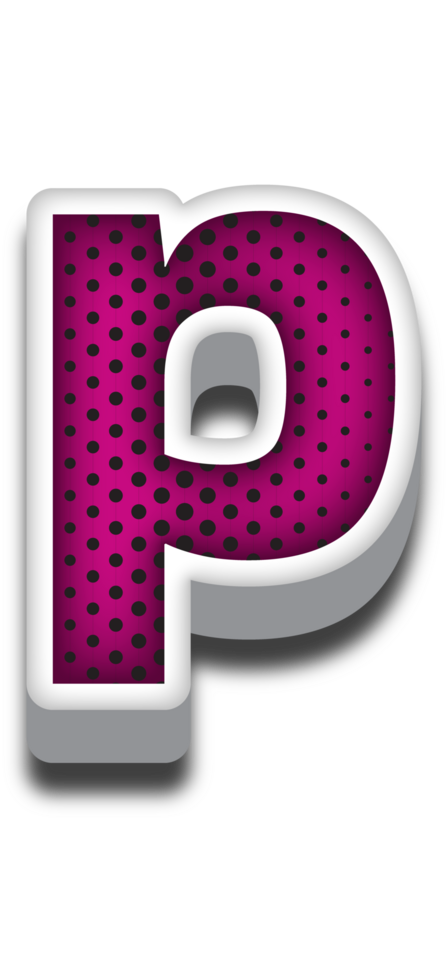 3D Cartoon Alphabet Letter and Number png