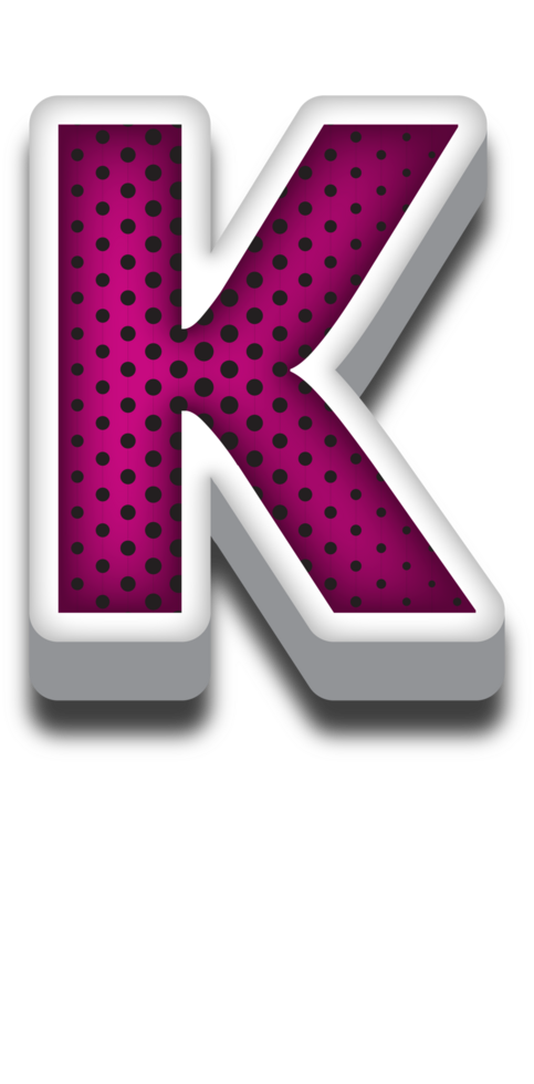 3D Cartoon Alphabet Letter and Number png