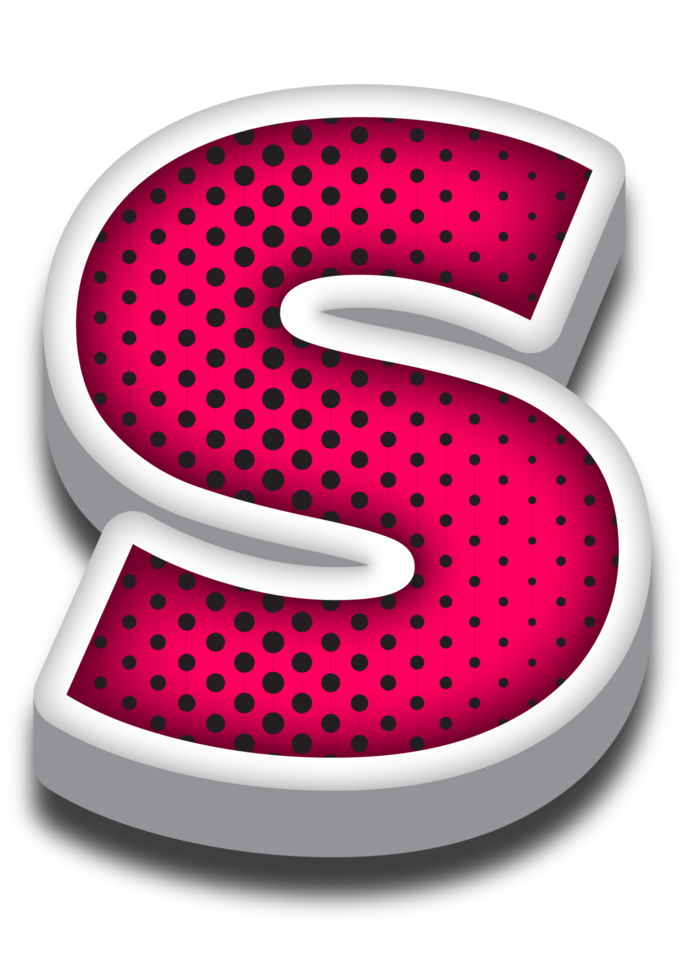 3D Cartoon Alphabet Letter and Number png