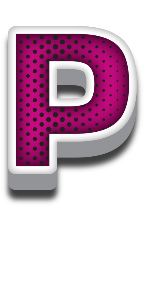 3D Cartoon Alphabet Letter and Number png